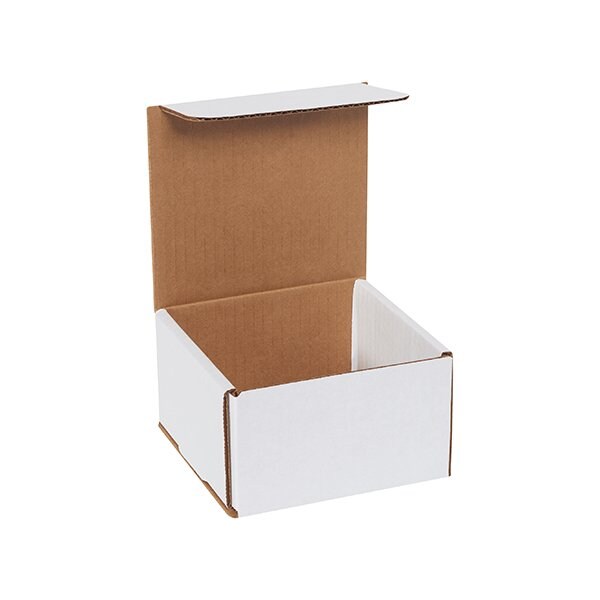 Bsc Preferred 5 x 5 x 3'' White Corrugated Mailers, 50PK BUY00026223 - main